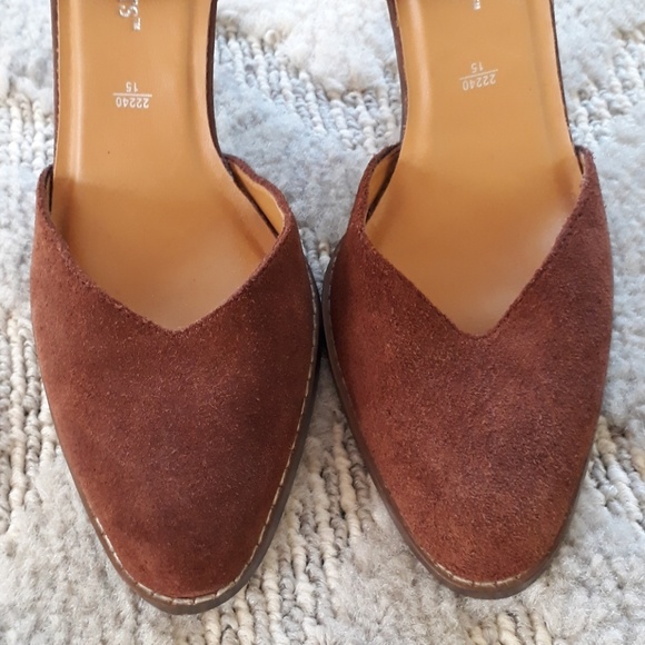 Highlights 6.5 Brown Suede Upper Tie Anckle Heels - Picture 4 of 8